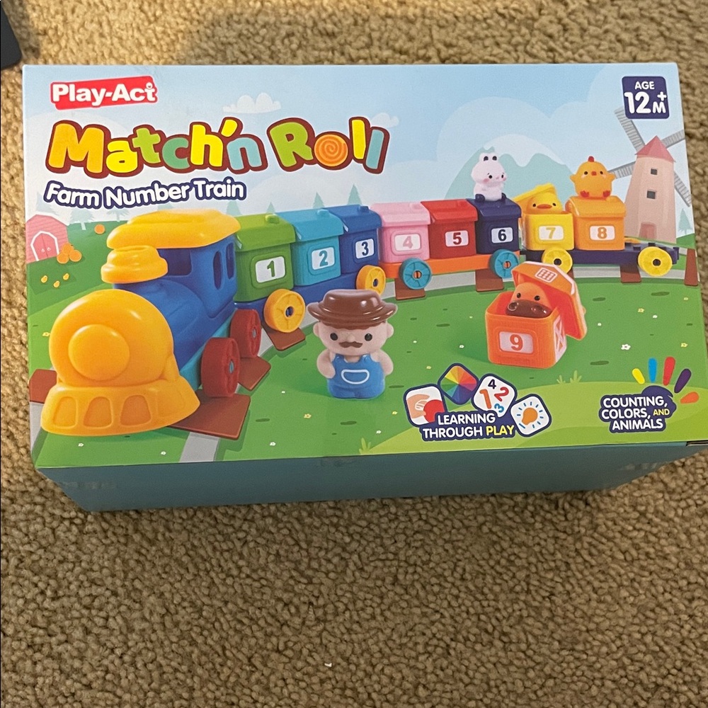 Match'n Roll Farm Number Train - Multicolor
